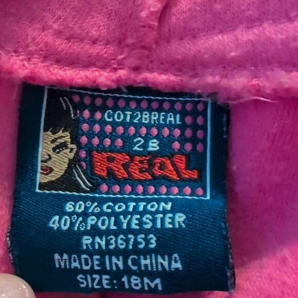 Vintage Y2K Infant Hot Pink Terry Cloth Cheerleader Outfit - Picture 2 of 4